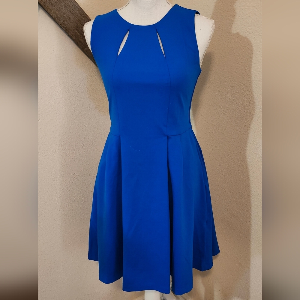Cynthia Rowley Blue Fit & Flare Dress Size Small